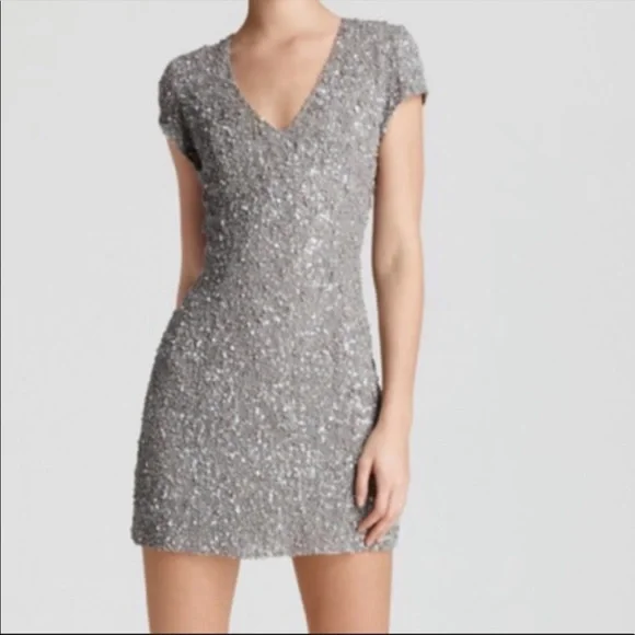Parker Serena Beaded Cap Sleeve Dress - Picture 2 of 11